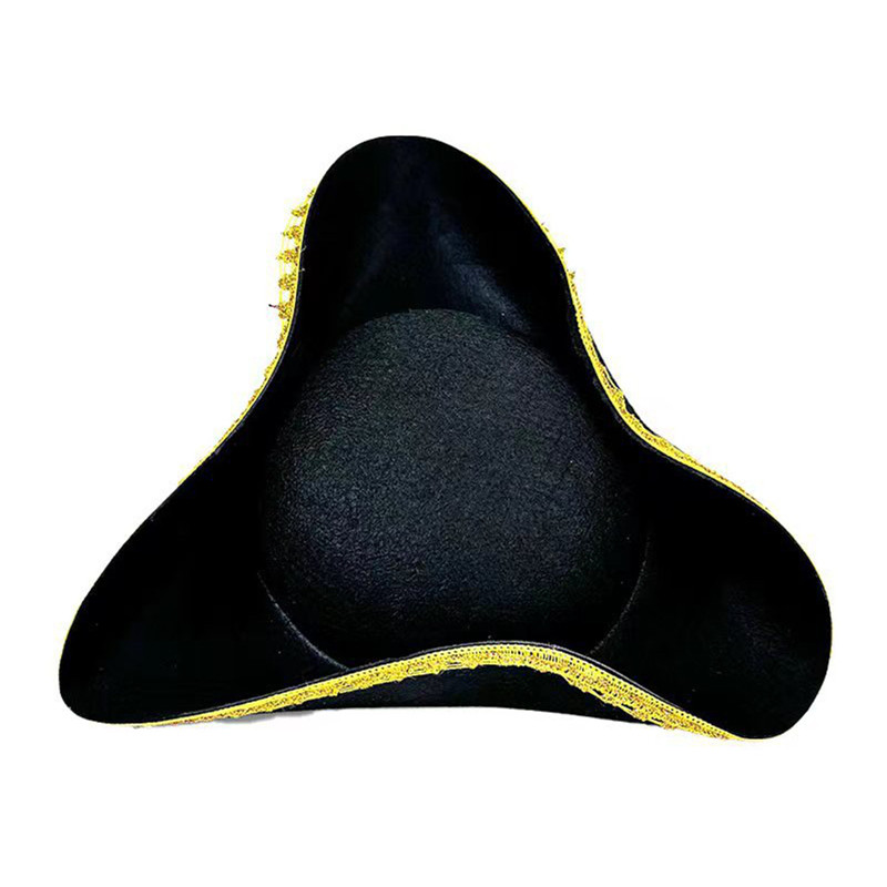 ตลกผู้ใหญ่ Tricorn หมวกคอสเพลย์โจรสลัดหมวกกัปตันหมวกเฉพาะผู้ชายผู้หญิงคอสเพลย์เครื่องแต่งกายอุปกรณ์เสริมการถ่ายภาพประณีต Props - รูปที่ 4