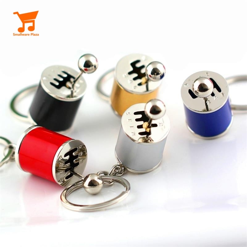 Creative Shifter พวงกุญแจกล่องเกียร์ 6-Speed Gearshift Stick โลหะ Fidget Key Ring
