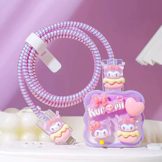 หัวชาร์จ PD 18W 20w เคสม้วนเก็บสาย สายชาร์จ อุปกรณ์จัดระเบียบสายชาร์จเร็ว ฝาครอบป้องกัน