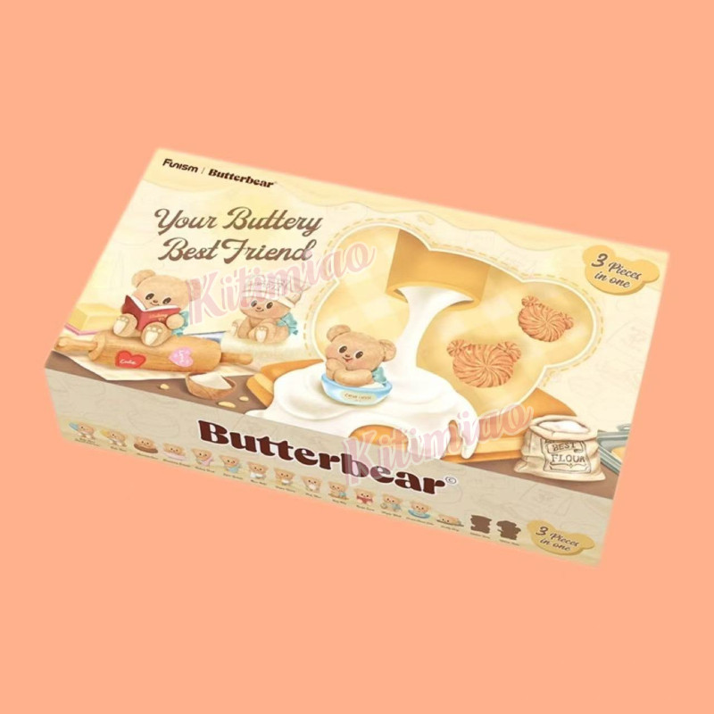 คิติเมี่ยว Butter Bear เนยหมีเบเกอรี่โทหัวหมีน่ารักกล่องตาบอดมินิรูปเครื่องประดับ - รูปที่ 7