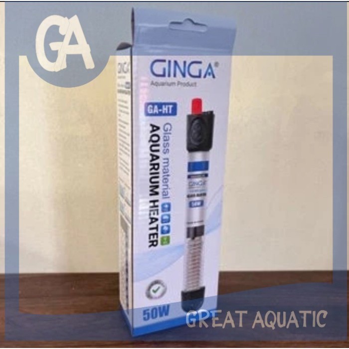 GINGA GA HT 25 WATT 50 WATT 75 WATT 100 WATT เครื่องทําน้ําอุ่นตู้ปลาแก้ว - GA HT 25 W