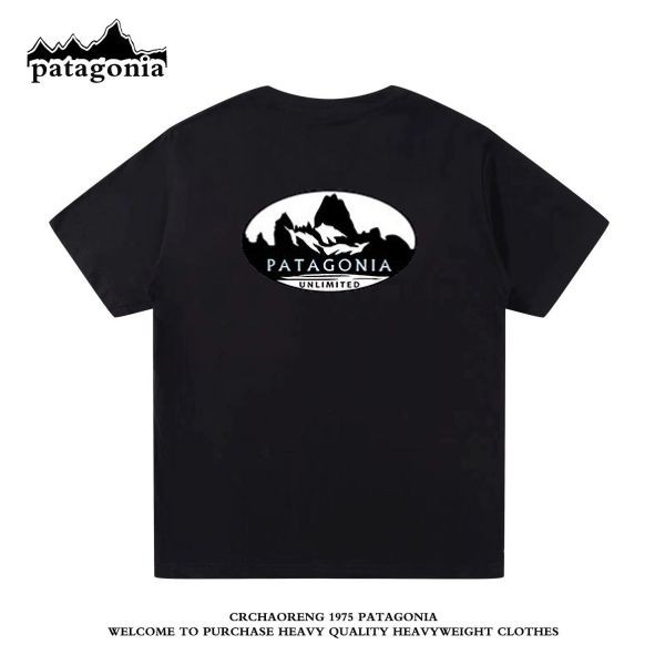 เสื้อยืดแขนสั้น Patagonia สไตล์คลาสสิกสำหรับผู้ชายและผู้หญิง สวมใส่ง่ายในหน้าร้อน เหมาะสำหรับกิจกรรมกลางแจ้ง