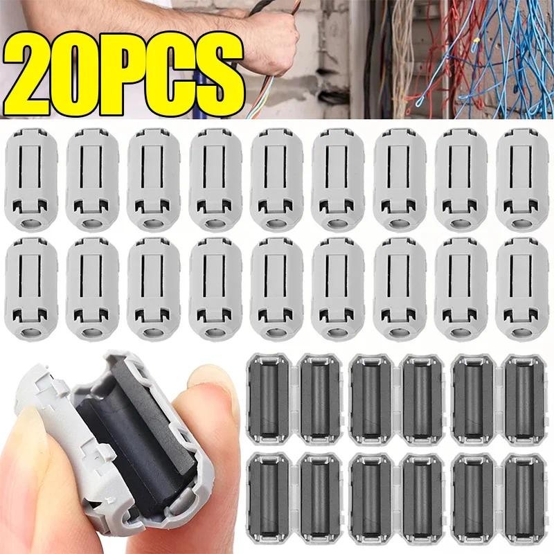 Toroidal Ferrite Bead Clamp Noise Suppressor Filter คลิปแม่เหล็ก - แม่เหล็กอ่อนสีดํา Snap-on Choke C
