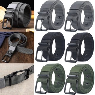 เข็มขัดกางเกงคาวบอยผ้าใบไนลอน ไม่จํากัดเพศ สําหรับผู้หญิง-มี…