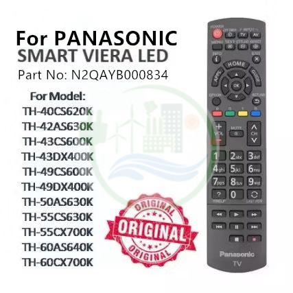 PANASONIC Smart Viera LED TV Remote Control ( ) N2QAYB000834