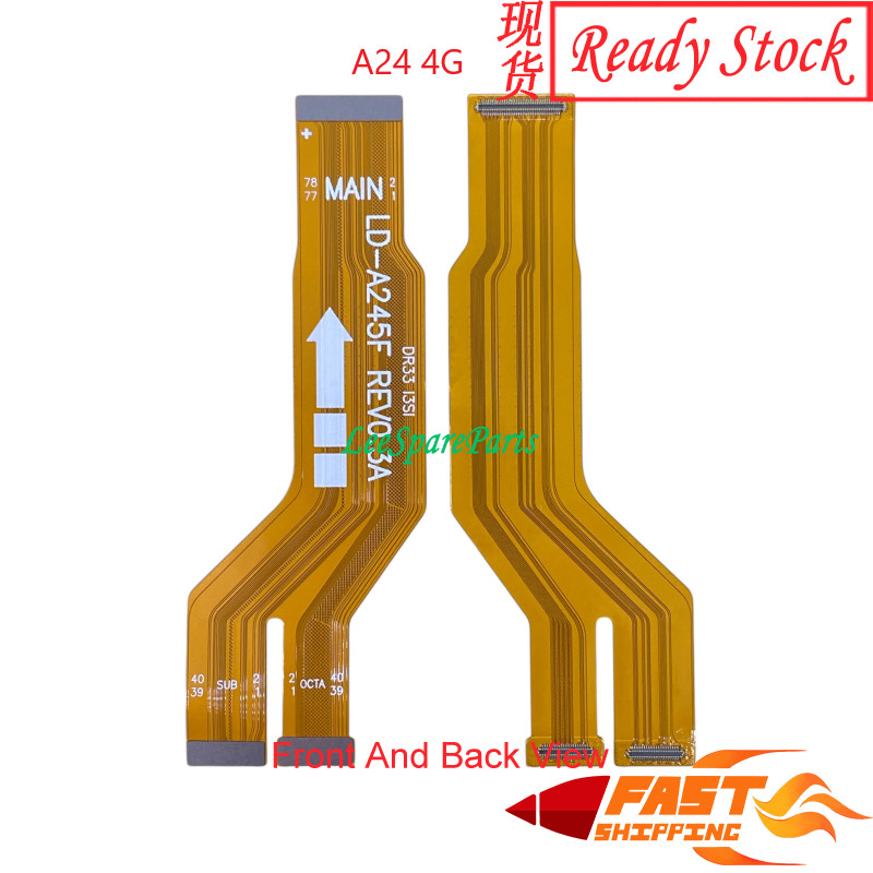 Samsung A24 เมนบอร์ดบอร์ดหลัก UI จอแสดงผล LCD ชาร์จ Flex Ribbon สําหรับเปลี่ยน