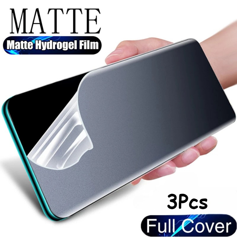 VivoY300 Y300Pro Y300Plus Y300 + 3 ชิ้น 400D Full Cover Matte Frosted Soft Hydrogel ฟิล์มสําหรับ viv