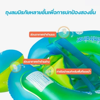 【ปั๊มลมฟรี】ห่วงยาง สำหรับเด็ก2-18month มีร่มในตัว กันแสง UV ระบบนิรภัยเดียวกับ Car Seat ปลอดภัย