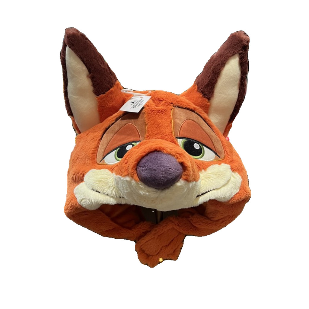 [ของแท้] Disneyland Judy Nick Stitch Tigger Plush Headgear หมวกหัวใหญ่ของขวัญฤดูหนาว - รูปที่ 3