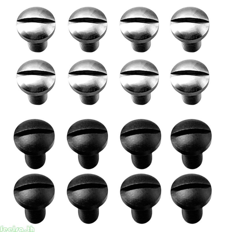 Feela 416 สแตนเลส 8 ชิ้น Slotted สกรู Bolts Kit สําหรับ Customizing 1911 Handgun Grips