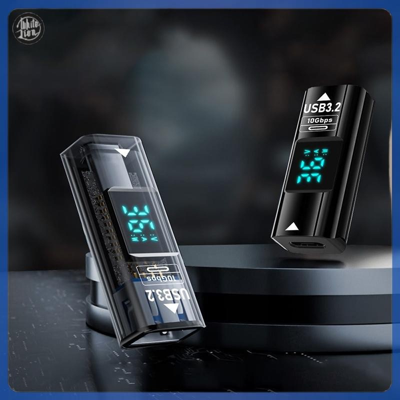 Wl| Type-c หญิง USB หญิงอะแดปเตอร์จอแสดงผล LED สําหรับ 15 สําหรับ Samsung Huawei Xiaomi 10Gbps OTG U