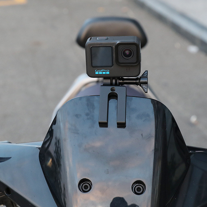 คลิปยึดกล้องกีฬากระจกรถจักรยานยนต์เหมาะสําหรับ gopro/DJI action4/3 Shadowstone x4/x3 ขี่จักรยาน
