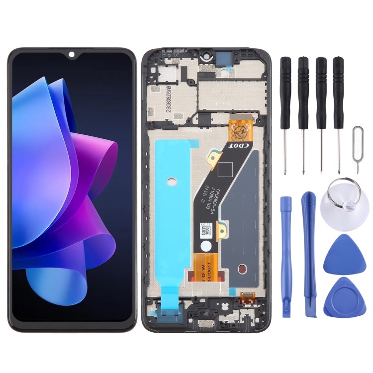 OEM หน้าจอ LCD Digitizer Full Assembly กรอบสําหรับ Tecno Spark Go 2023 BF7n/Tecno Spark 10 Pro KI7/T