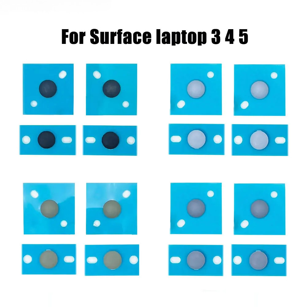 4 ชิ้นใหม่สําหรับ Microsoft Surface แล็ปท็อป 3 4 5 เท้ายางด้านล่างกรณีเท้า Pad 1867 868 1951 1958 Sliver สีดําทองสีฟ้า