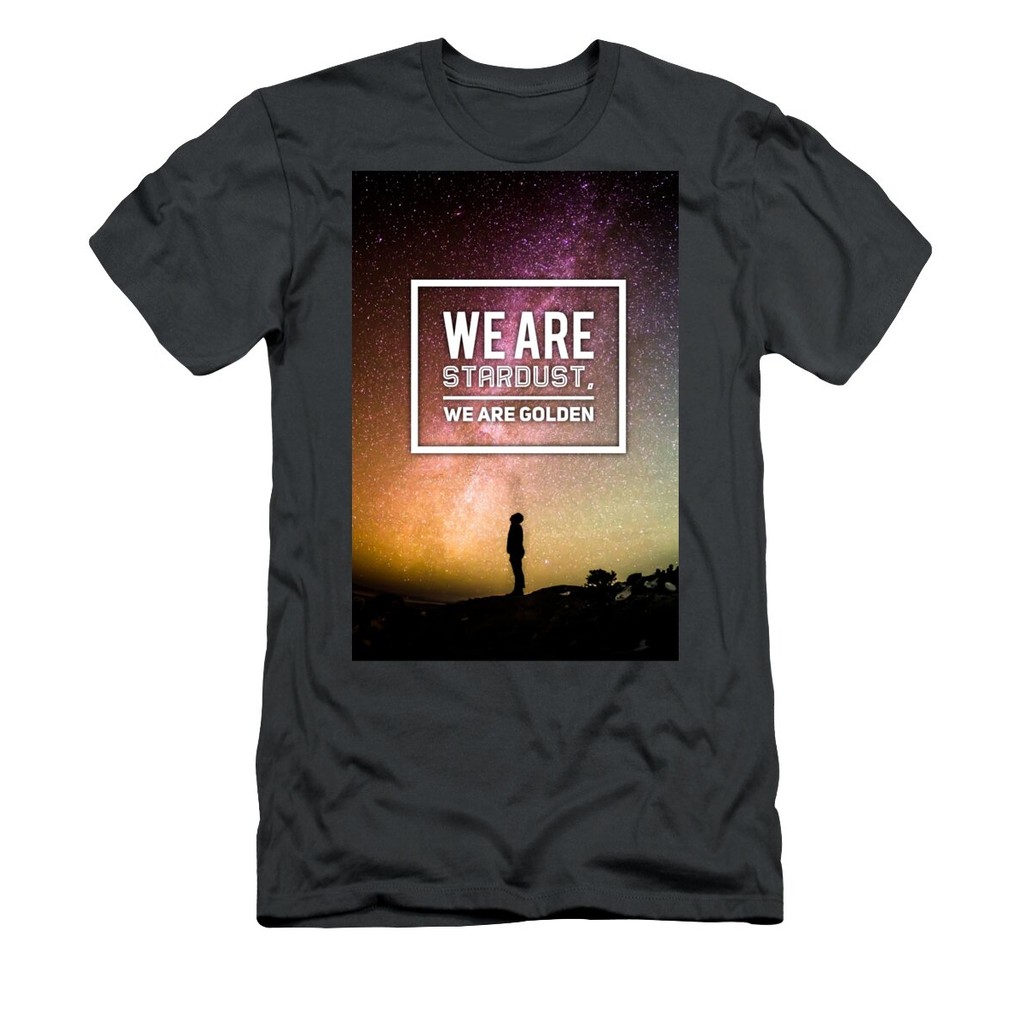 เสื้อยืด Vintage We Are Stardust, We Are Golden T-Shirt แท้ Cotton 100% รัดรูป ต้านทานรอยยับ น่ารัก