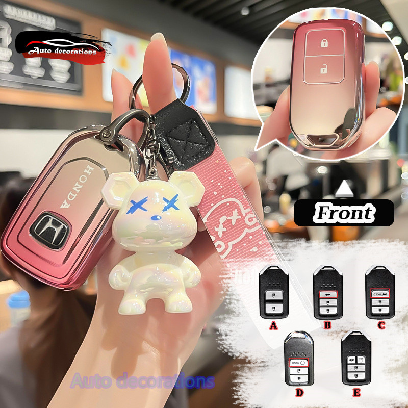 ฝาครอบกุญแจรถยนต์เหมาะสำหรับ Honda Jazz / Civic / Civic Hatchback / Civic / Civic FC-FK 2016-2020 / 