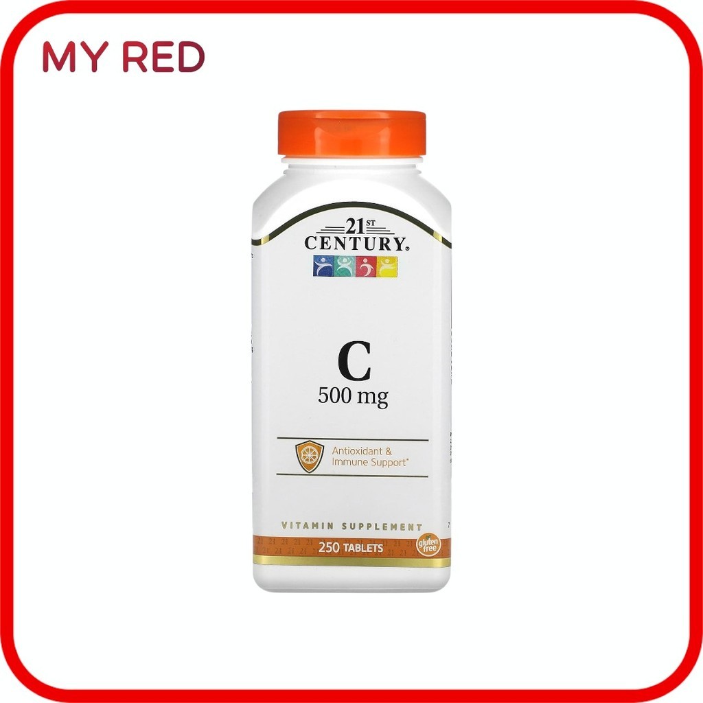📢พร้อมส่ง 🔔  21st Century, Vitamin C, 500 mg, 250 Tablets