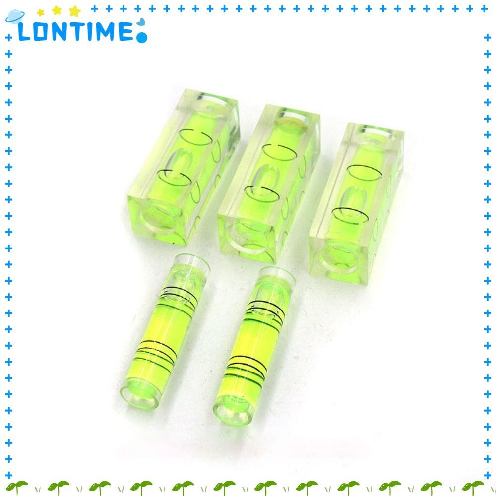 LONTIME ระดับฟองขนาดเล็ก, ระดับฟองพลาสติกสีเขียว, แฟชั่นสี่เหลี่ยมทนทาน 1.5*1.5*4 ซม. รูปแบบการวัดเครื่องมือห้องนั่งเล่น