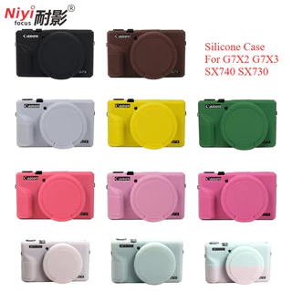 เคสซิลิโคนสําหรับ Canon G7x3 G7X2 SX740 SX730 Soft Casing Protector ฝาครอบกล้องกรณี Canon G7X II G7X III G7X Mark II III SX740