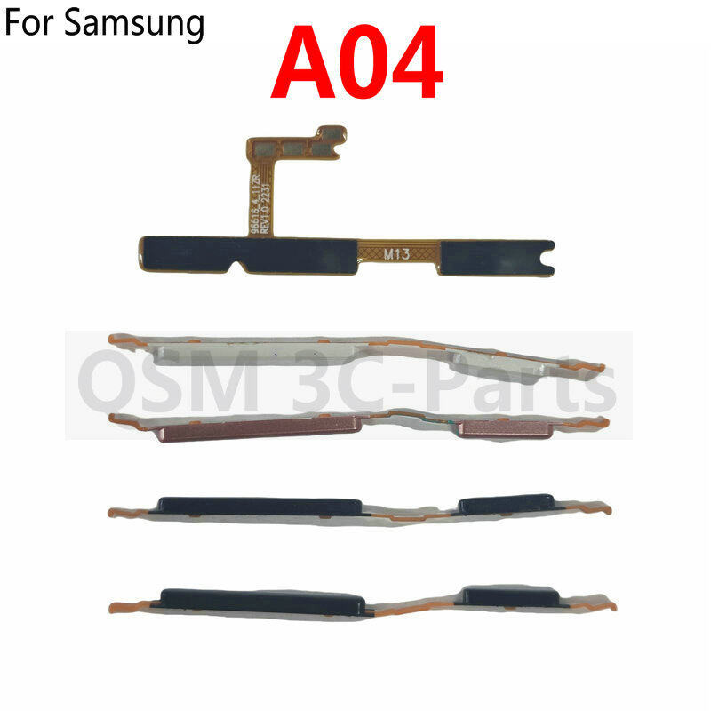 3 ชิ้น = 1 ชุดปุ่มด้านข้างสําหรับ Samsung Galaxy A80 A805 เปิดปิดโทรศัพท์ระดับเสียงขึ้นลงปุ่มปุ่ม