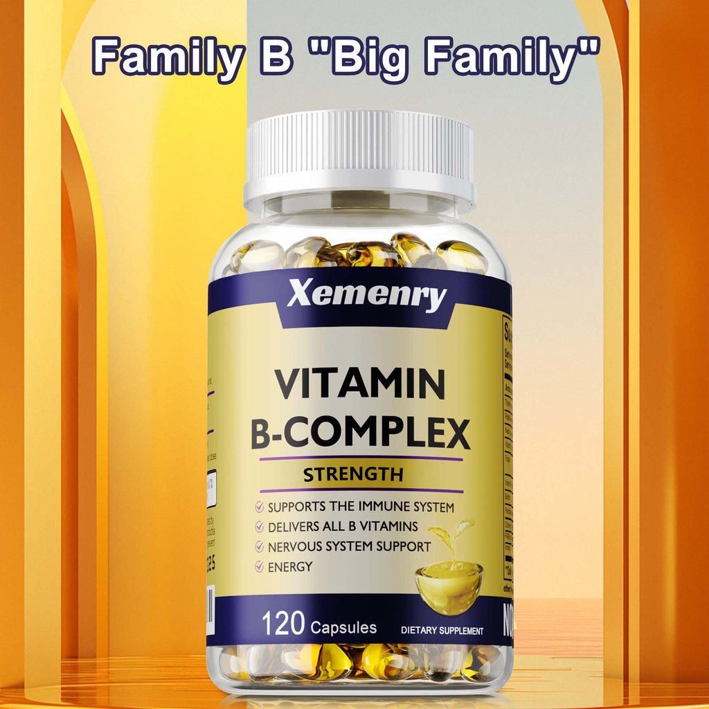 Vitamin B Complex Capsules - ให้วิตามิน B ทั้งหมด - รองรับระบบภูมิคุ้มกัน รองรับระบบประสาท