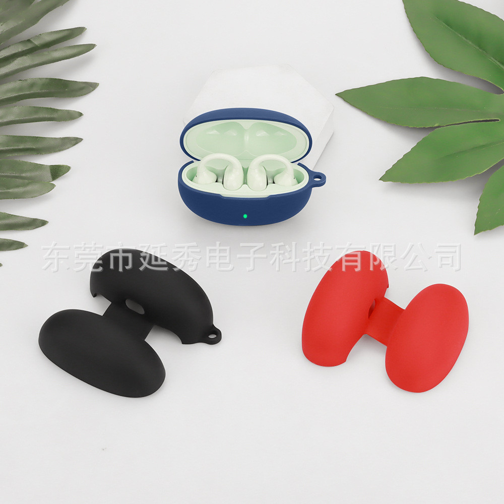 แฟชั่น สีทึบ ซิลิโคน เคสหูฟังนิ่ม ใช้ได้กับ Edifier Comfo Clip/Shiny/Lolli Clip/Zero Clip/Comfo Clip Q พร้อมตะขอ