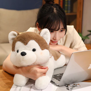 Funtoys หมอนตุ๊กตาสุนัขฮัสกี้น่ารักของขวัญวันเกิดเหมาะสําหรับของตกแต่งบ้าน ตุ๊กตาฮัสกี้สุดนุ่มน่ารัก 30ซม.-40ซม. เหมาะสำหรับเด็ก ของขวัญคริสต์มาส