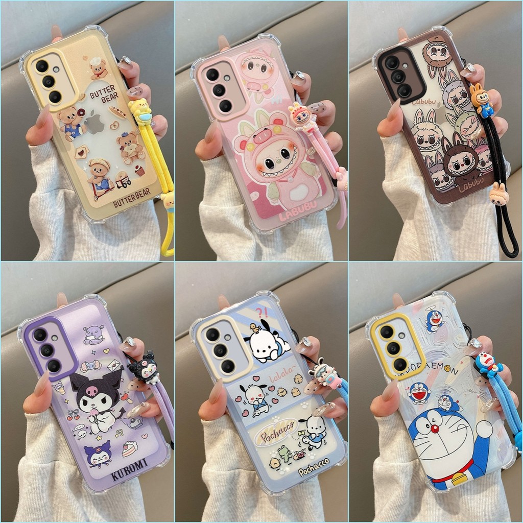 เคส Samsung A56 A36 A16 อะนิเมะถุงลมนิรภัยป้องกันการตกเคสซิลิโคนอ่อนนุ่ม YX1