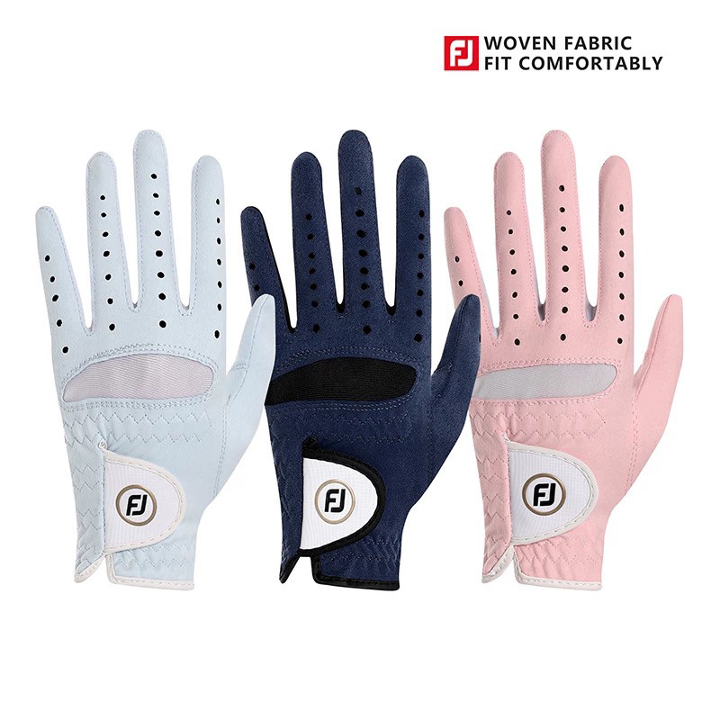 ถุงมือกอล์ฟ Footjoy ถุงมือกอล์ฟผู้หญิง 1คู่  มือซ้าย + มือขวา FJ women's WeatherSof Golf Glove 1 Pair ถุงมือกีฬา