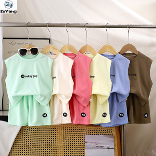 [ซี่] 70-160 พร้อมสต็อกเด็กชุดลําลองเสื้อกั๊กสดชื่นชุดกีฬาเด…