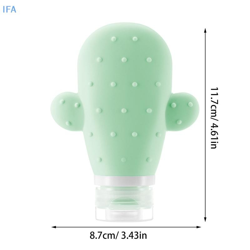 IFA 90ML Travel Botttle ขวดรีฟิลโลชั่นซิลิโคนอ่อนนุ่มแชมพูคอนเทนเนอร์โลชั่นเครื่องสําอางบีบหลอดที่ว่างเปล่า Sub-Botling ดี