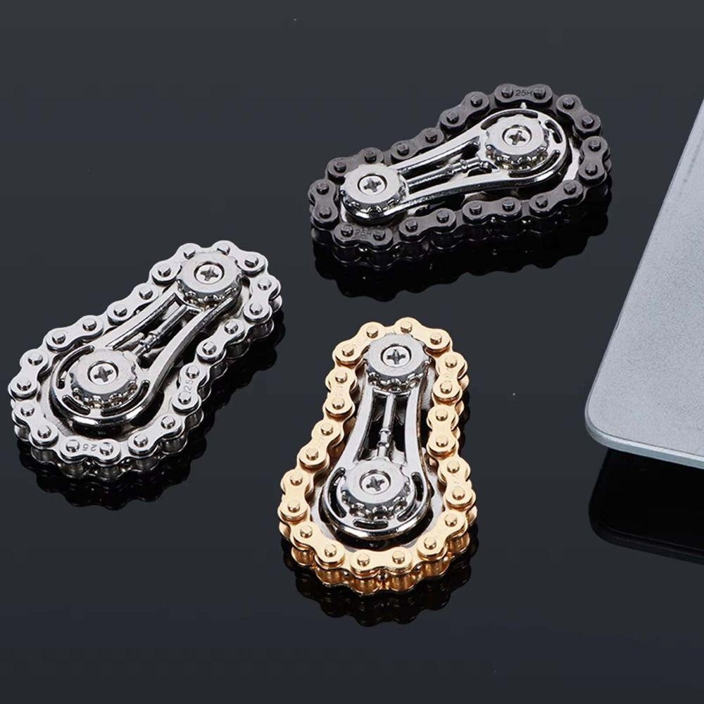 APPEAR Flywheel ปลายนิ้ว Gyro, โลหะจักรยานโซ่ความเครียดบรรเทา Sprocket Fidget Spinner, สไตล์ Antistress ความวิตกกังวลทนทาน Novelty Fidget ของเล่นผู้ใหญ่ ราคา ถูกที่สุด ดีลบีเคเค แกลเลอรีภาพที่ 3
