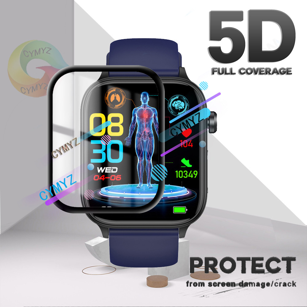 PH Life HR5S ฟิล์มคลุมทั้งหมดฟิล์มป้องกัน PH Life HR5S สมาร์ทวอทช์ป้องกันหน้าจอ 5D โค้งตัวป้องกันหน้
