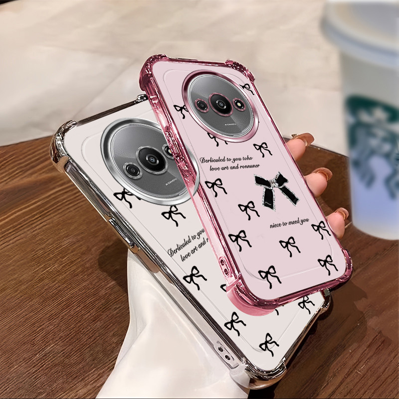 กันกระแทก Case สําหรับ Redmi A3 PRO เคสโทรศัพท์ TPU โบว์สร้อยข้อมือล่าสุด 2025 ออกแบบใหม่ softCase SZ11