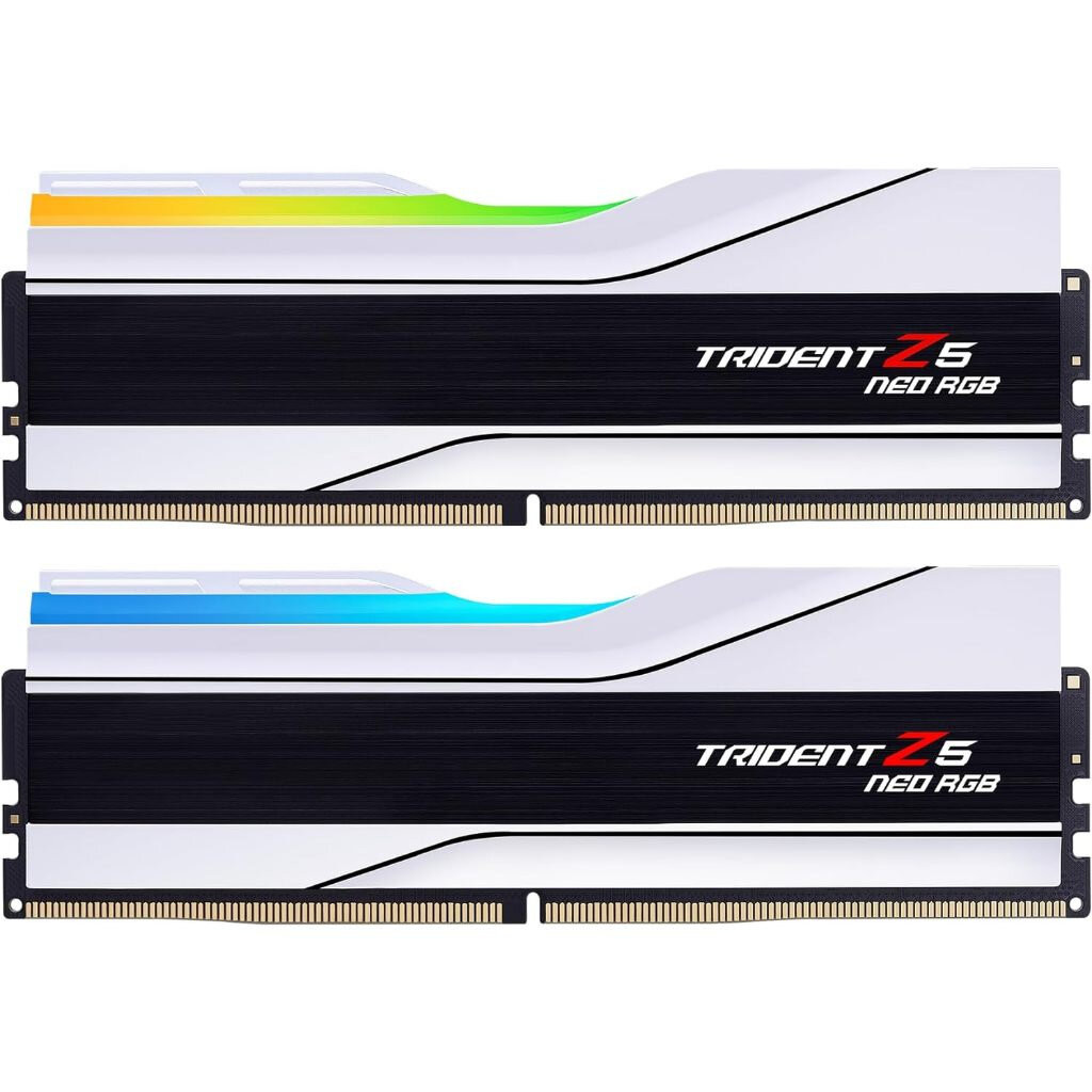 G.SKILL Trident Z5 NEO RGB 96GB/6000Mhz WHITE (2x48GB) DDR5 For AMD EXPO CL30 F5-6000J3036F48GX2-TZ5