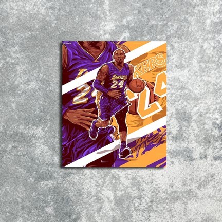 DLS25 โปสเตอร์ตกแต่งผนัง Art Kobe Bryant 24