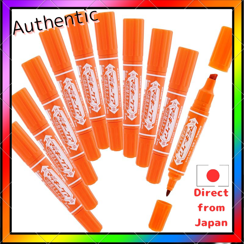 Zebra Oil-Based Pen High-Maki Care Refill Type Orange 10 Pieces B-YYT5-OR