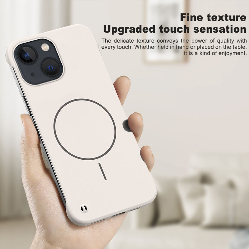 เคสโทรศัพท์แม่เหล็กสําหรับiPhone 13 Pro Max Bezel-Free Ultra-Thin Design, Anti-Slip Comfort Gripพร้อ