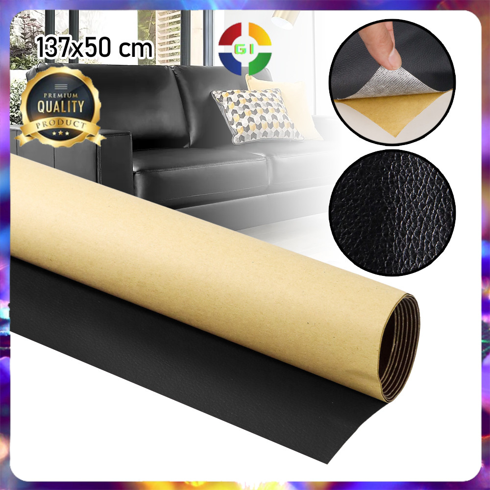 (GI) สติกเกอร์หนังสังเคราะห์สําหรับเก้าอี้โซฟาและกาว 137x50ซม
