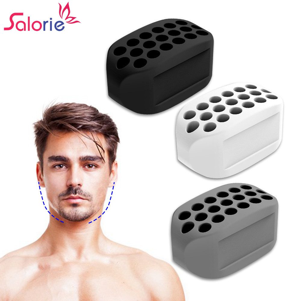 Salorie 2 ชิ้นซิลิโคน Chew Ball Jawline Exerciser เทรนเนอร์กล้ามเนื้อใบหน้าสําหรับผู้ชายและผู้หญิง Personal Care