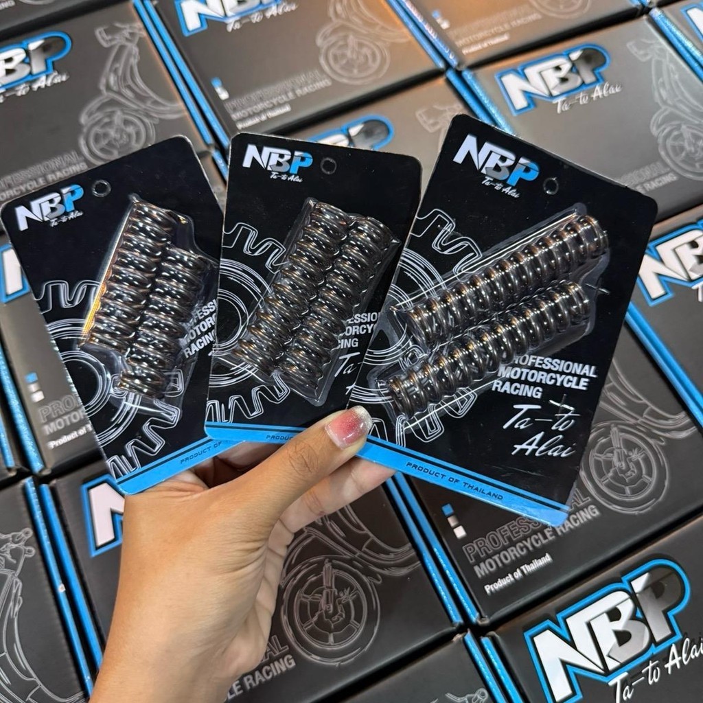 สปริงโหลดโช๊คหน้า ใส่ WAVE ได้ทุกรุ่น ขนาดโหลด1/1.5/2 นิ้ว อะไหล่แต่ง1ชุด[2ตัว] งาน NBP มีประกัน แถมสติกเกอร์ทุกออเดอร์ - รูปที่ 4