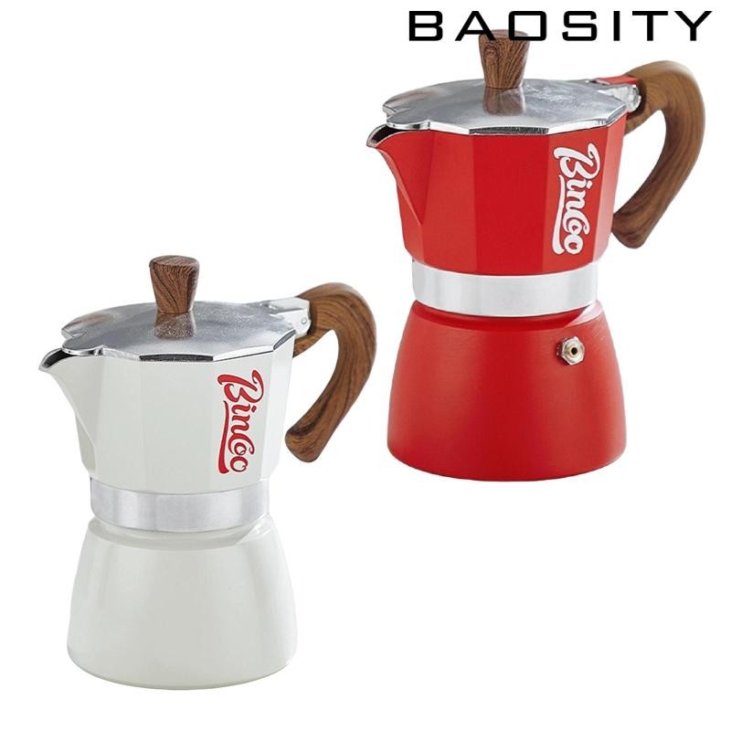 [Baosity] Stovetop Espresso Maker หม้อกาต้มน้ํากาแฟ Brewer สําหรับ Cappuccino Latte 150ml กาแฟ Percolator สําหรับสํานักงาน