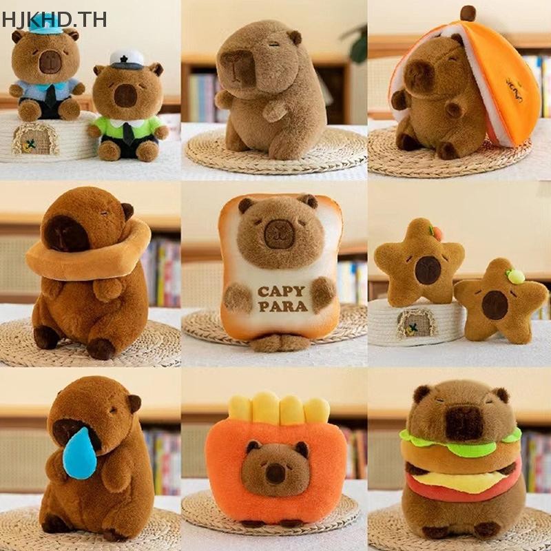 [ดีกว่า] 20-25 ซม.Cross-dressing Capybaraของเล่นตุ๊กตาตุ๊กตาสัตว์จําลองตุ๊กตาน่ารักการ์ตูนน่ารักตกแต่งบ้านสําหรับสาวของขวัญ [สวย]