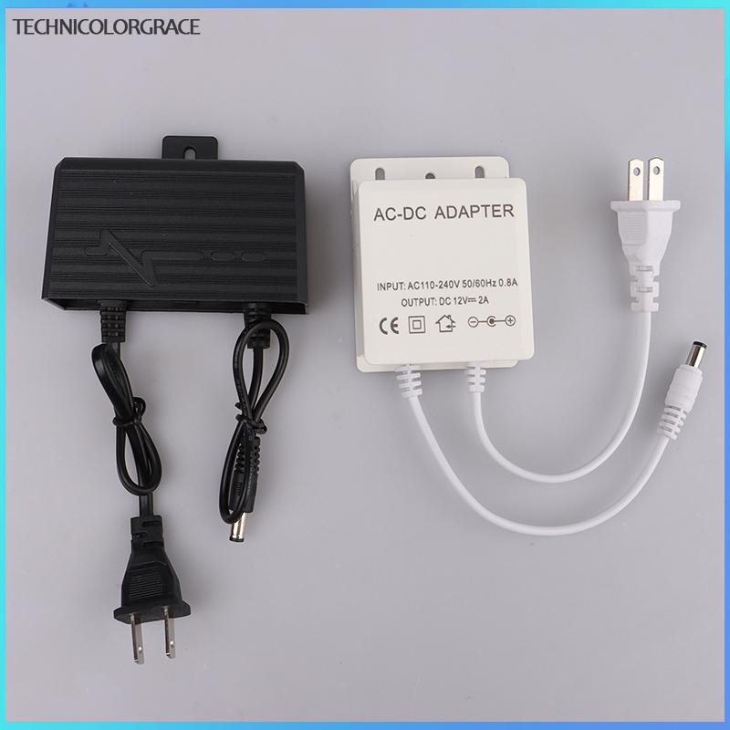 Technicolorgrace 12V 2A 2000ma กล้องวงจรปิดแหล่งจ่ายไฟ adaptor ปลั๊กกันน้ํากลางแจ้ง Charger TCE