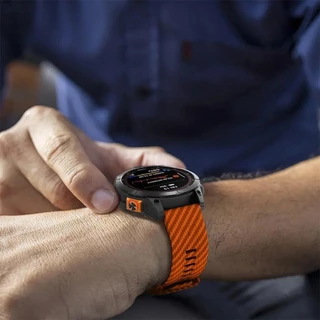 22/26 มม.คาร์บอนไฟเบอร์ซิลิโคนสําหรับ Garmin Fenix 8/5/6X/7x/Tactix7pro Quick Fit นาฬิกา Loop สายคล้องคอสําหรับ Garmin นาฬิกา