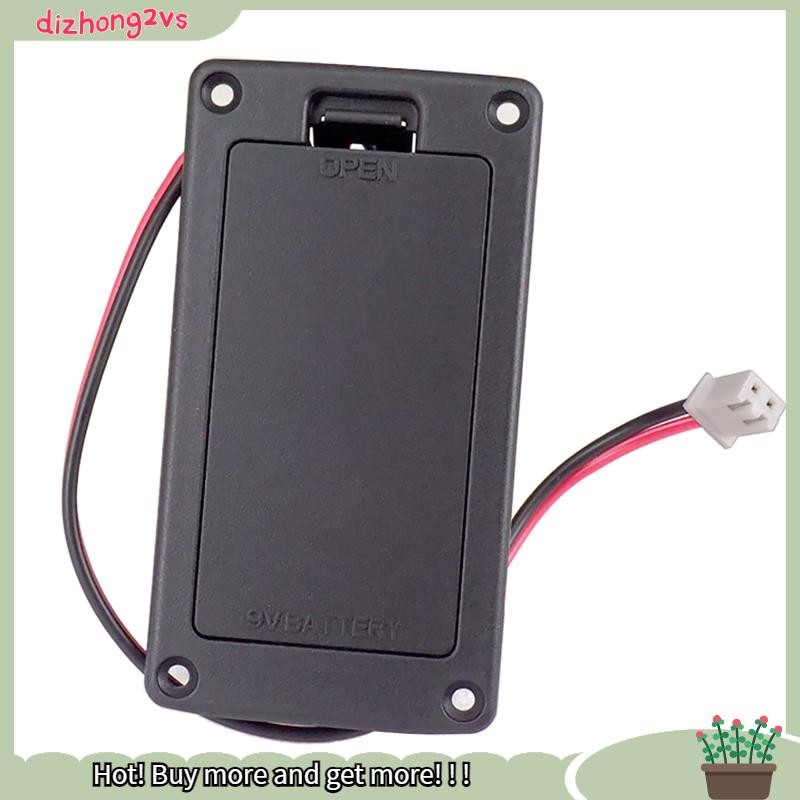 [dizhong2vs]9V Flat Mount Guitar Active Pickup Battery Cover Hold Box Battery Storage Case for Elect