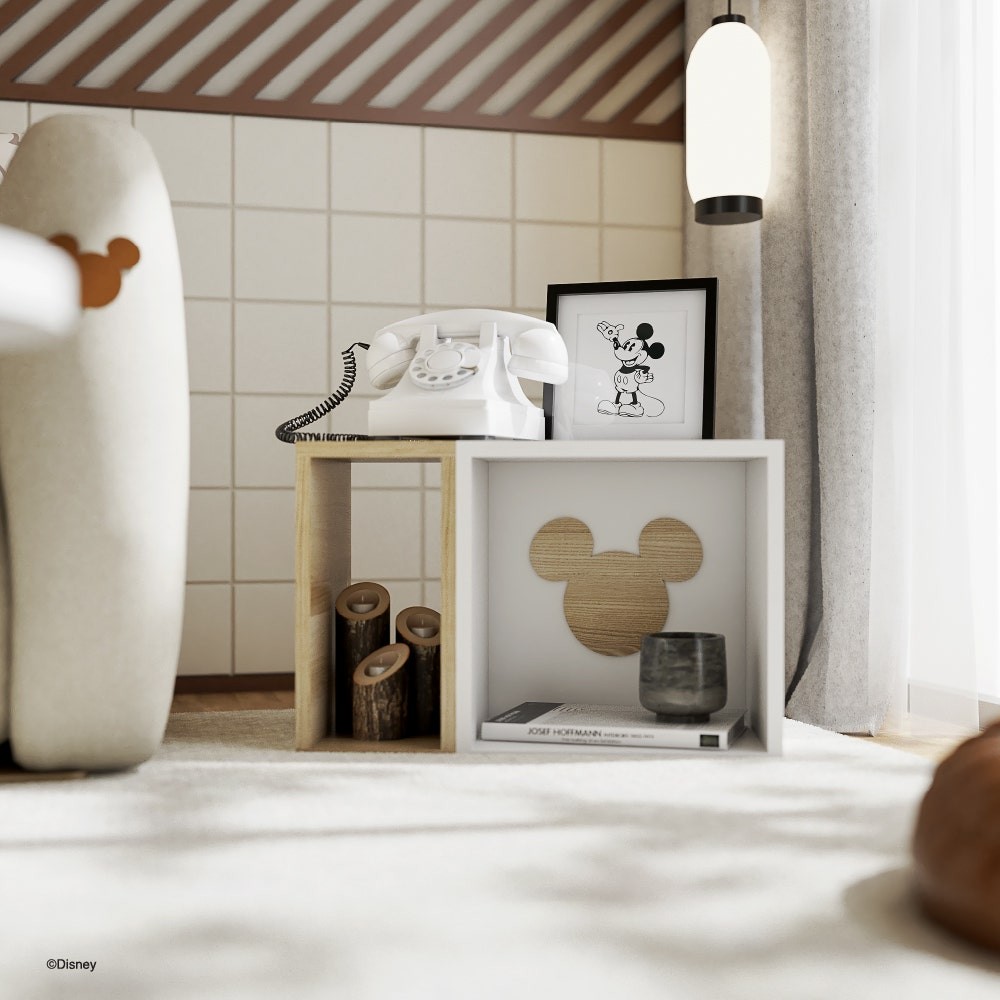 Disney Home กล่องโล่ง DISNEY รุ่น MICKEYCUBE-C/2S (53x30x35 ซม.) แบรนด์ KONCEPT FURNITURE