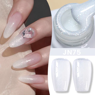 【Local】BORN PRETTY Glitter Jelly Milky White Nail Gel Polish Translucent Soak Off Nail Gel Vernis Semi Permanent Gel 10ml