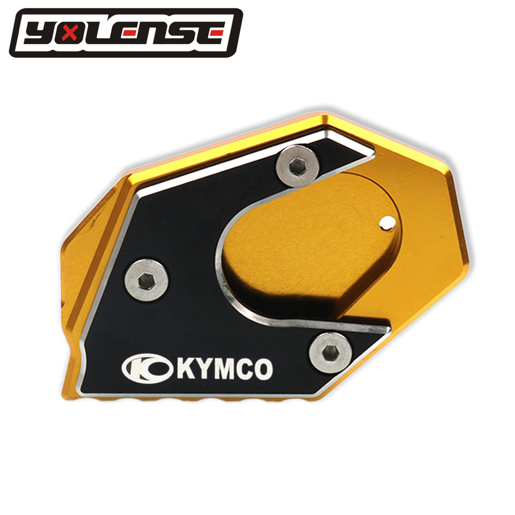 Yสำหรับ KYMCO Xciting 250 300 400 Xciting250 Xciting300รถจักรยานยนต์ Side Stand Plate Kickstand ขยาย