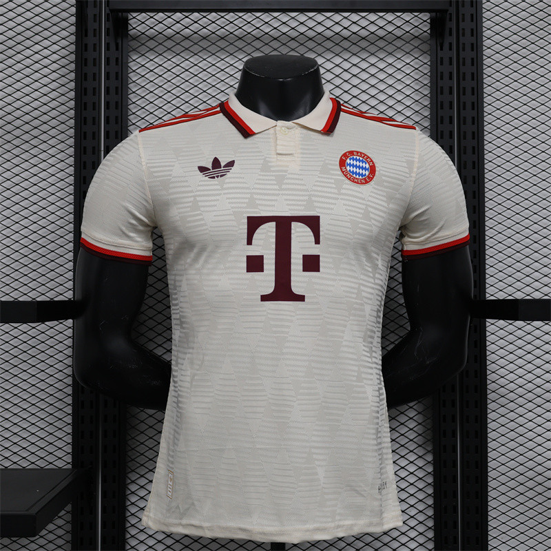 Player Version 2024/25 Bayern Munich 3rd Shirt เสื้อฟุตบอลและ Shiirt S-2XL,สามารถเพิ่มชื่อและหมายเลข